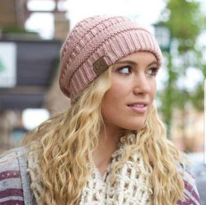 C.C. Beanie in Dusty Rose